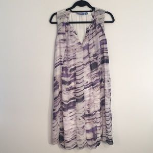 Simply Vera Wang Oil Slick Print Pleated Dress